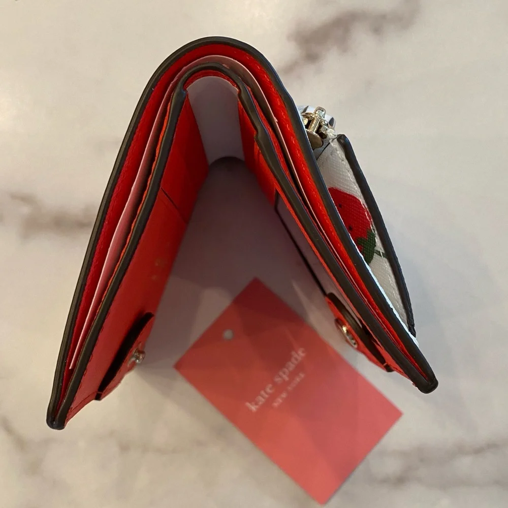 KATE SPADE Cove Street Strawberry Serenade Small Wallet